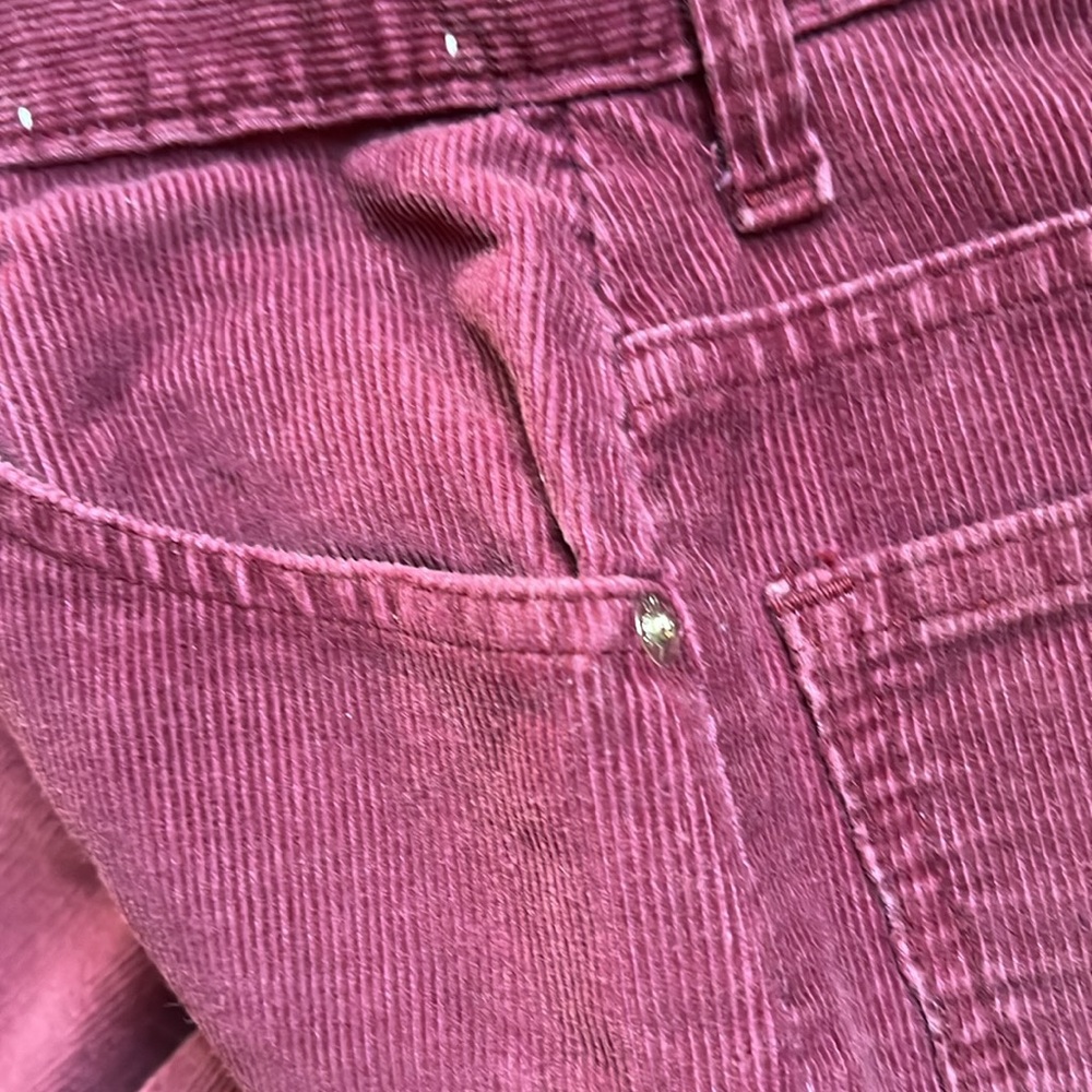 HP 🎉 Vintage Levi’s berry high waist cords size 7 approx - Picture 6 of 12